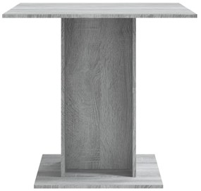 Mesa de jantar 80x80x75 cm derivados de madeira cinzento sonoma