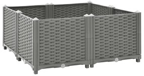 Canteiro elevado 80x80x38 cm polipropileno