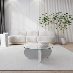 Mesa de Café Bubble – Branca – 75 cm x 35 cm x 75 cm