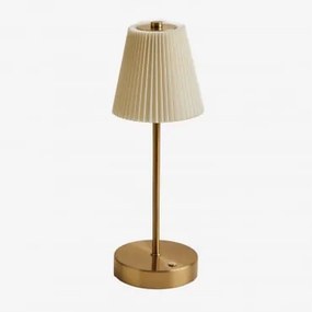 Luminária De Mesa Led Sem Fio Myrdal Em Ferro Beige Creme - Sklum