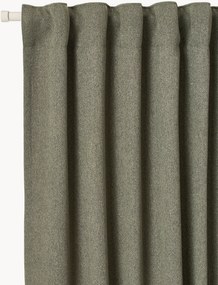 Cortinas opacas com multi-banda Joan, conjunto de 2, vários tamanhos