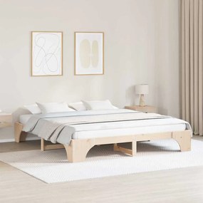 vidaXL Cama de madeira de pinho 180x200 cm