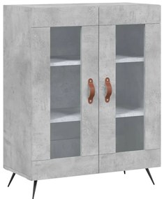 Armário alto 69,5x34x180 cm derivados de madeira cinza cimento
