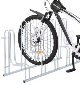 Suporte independente para 5 bicicletas aço galvanizado