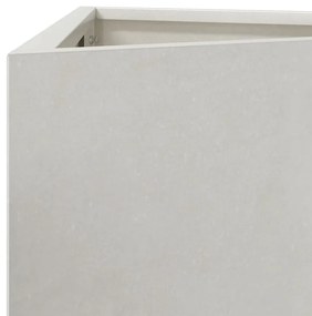 Vaso/floreira de jardim triangular 30x26x75 cm aço inoxidável