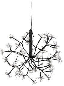 Luz pendente de Natal Esfera preta 40cm incl. LED com temporizador IP44 - Nobu