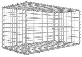Cesto Gabião 1 unidade 100 x 50 x 50 cm prata