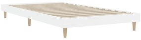 Estrutura de cama 90x200 cm derivados de madeira branco