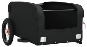Reboque para bicicleta 30 kg ferro preto