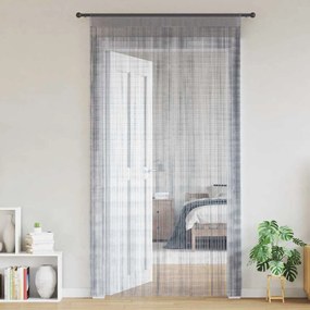 vidaXL Cortinas de fios 2 pcs 140x250 cm cinzento-claro