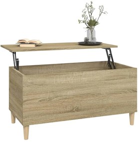 Mesa de centro 90x44,5x45 cm derivados madeira carvalho sonoma