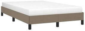 Estrutura cama sem colchão 120x200 cm tecido cinza-acastanhado