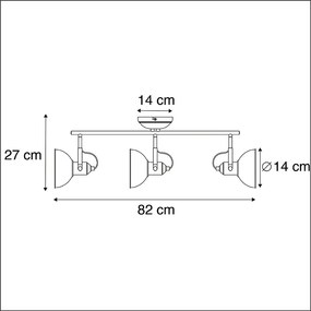 Projetores românticos cobre 3-luzes - Tommy