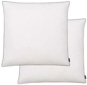 132890 vidaXL Almofadas 2 pcs enchimento de penugem/penas 80x80 cm branco