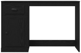 Escrivaninha com Armazenamento Carvalho Negro 50x115x75 cm Madeira eng
