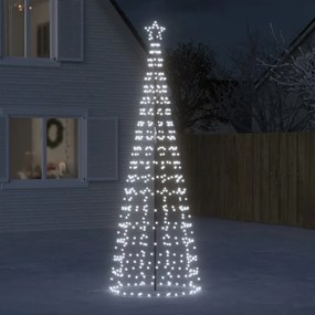 358105 vidaXL Iluminação árvore de Natal c/ estacas 570 LED 300cm branco frio