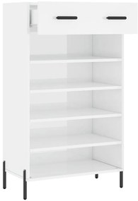 Sapateira 60x35x105 cm derivados de madeira branco brilhante
