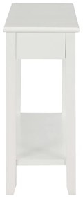 Mesa consola 110x35x80 cm madeira branco