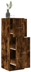 vidaXL Armário boticário 40x41x118 cm deriv. madeira carvalho fumado
