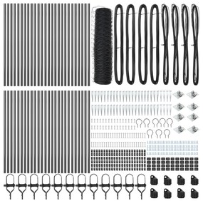 Cerca Hexagonal Cinza 1x100 m Aço