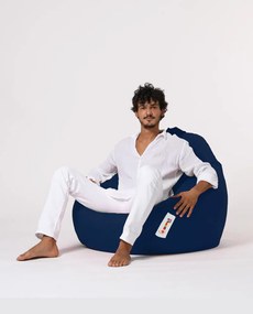 Pufe de Jardim Premium XXL – Azul Escuro – 115x130x39 cm | Tribo Home