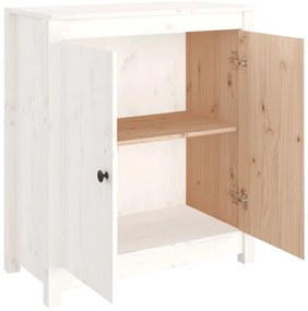 Aparador 70x35x80 cm madeira de pinho maciça branco