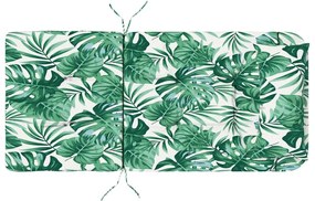 Almofada Tropical com Padrão de Folhas Padrão de Folhas Poliéster