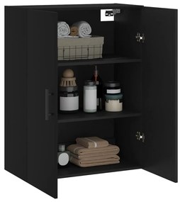 Armário de parede 69,5x34x90 cm preto