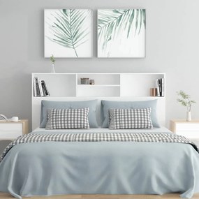Armário de cabeceira 160x19x103,5 cm branco