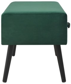 Mesa de centro 80x40x46 cm veludo verde