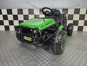 Carro elétrico para crianças Buggy Spark 24V, 2x 200W Pneus Borracha Verde