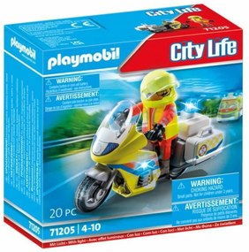 Playset de Veículos Playmobil 71205 Motocicleta 20 Peças