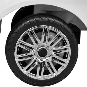 Carro para crianças a pedais branco