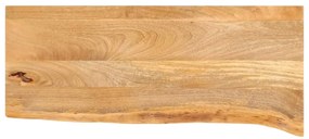 Tampo de mesa c/ borda viva 90x30x2,5 cm mangueira maciça