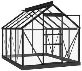 Estrutura substituição estufa 155x103x191 cm alumínio antracite