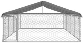 Canil de exterior com telhado 600x300x150 cm