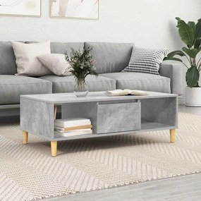 vidaXL Mesa de centro Cinzento cimento 103.5 x 60 x 35 cm