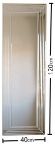 Espelho A301D – Prateado – 40 cm x 120 cm