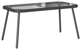 vidaXL Mesa de centro Preto 90 x 45 x 43 cm