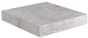 Prateleiras de parede 2 pcs 23x23,5x3,8cm MDF cinzento-cimento