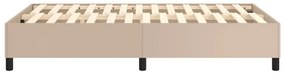 Estrutura de cama 120x200 cm couro artificial cappuccino