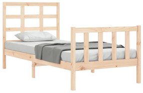 Cama sem colchão 90x200 cm madeira de pinho maciça