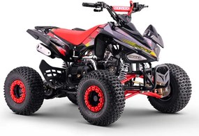 Mini moto 4 gasolina para crianças de 110 cc, automática, 4 tempos, com marcha-atrás e limitador de velocidade Dorado A110 R7 Vermelha
