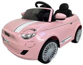 Carro elétrico Crianças Bateria Fiat 500 12V 2.4G Rosa