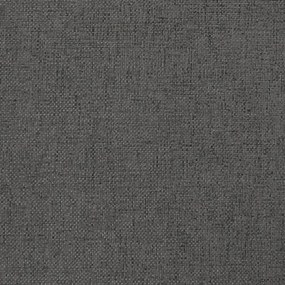Apoio de pés 60x60x36 cm tecido/couro artificial cinza-escuro