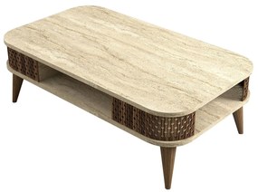 Mesa de Centro Eylul – Travertine – 105x35x60 cm