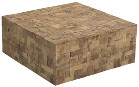 Mesa de centro em madeira de teca 80 x 80 cm GAMBO Beliani
