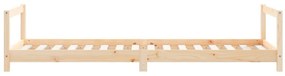 Estrutura de cama infantil 80x200 cm madeira de pinho maciça