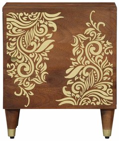 Camas de cabeceira 2 pcs 40x33x46 cm Madeira maciça de manga