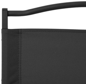 Cadeiras de campismo 2 pcs 54x43x59 cm tecido oxford preto